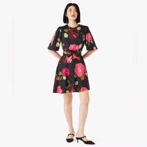 Kate Spade Just Rosy Tie Waist Mini Dress